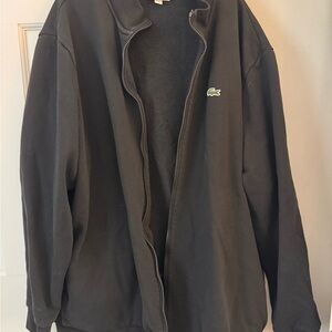 Lacoste Black Zip-Up Jacket